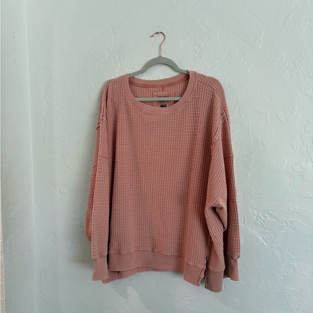 American Eagle Outfitters Cream V-Neck Sweater